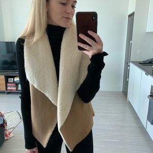 Coziest faux suede vest by RALPH LAUREN